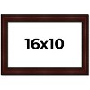 PosterPalooza | Distressed Brown Picture Frame - UV Acrylic, Backing Board, Hanging Hardware Included - 2 of 4