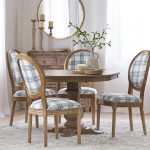 Christopher Knight Home Naclerio French Country Fabric Upholstered Wood 5 Piece Dining Set - 1 of 4