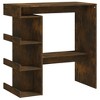 vidaXL Bar Table with Storage Rack Smoked Oak 39.4 in.x19.7 in.x40 in.Engineered Wood - 2 of 4
