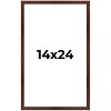 PosterPalooza | Classic Modern Brown Picture Frame - UV Acrylic, Foam Board Backing, Hanging Hardware - 2 of 4