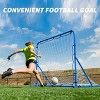 4x4 Soccer Goal Net and Soccer Rebounder Net with Adjustable Angle, 2 in 1 Training Nets, for Kids Teens Adults Soccers Training Control, Passing - 2 of 4