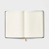 192pg Ruled Journal 10"x7" Leatherette Black - up&up™ - 3 of 4