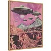 Amanti Art UFOs Canyon Landing by Samantha Hearn Canvas Wall Art Print Framed - 2 of 4