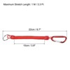 Unique Bargains Keychain Carabiners with Metal Clip Spring Fishing Lanyard 8.67" 6 Pcs - 2 of 4