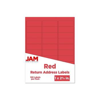 Jam Paper Gift Tags with String - Tiny - 2 3/4 x 1 3/8 - Neon Red - 100/Pack