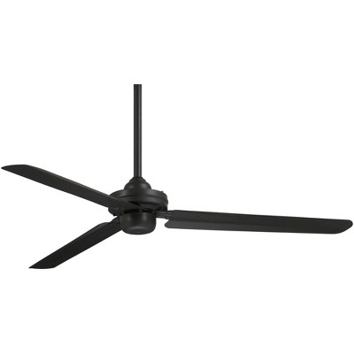 54" Minka Aire Steal Coal Finish 3-Blade Ceiling Fan with Wall Control