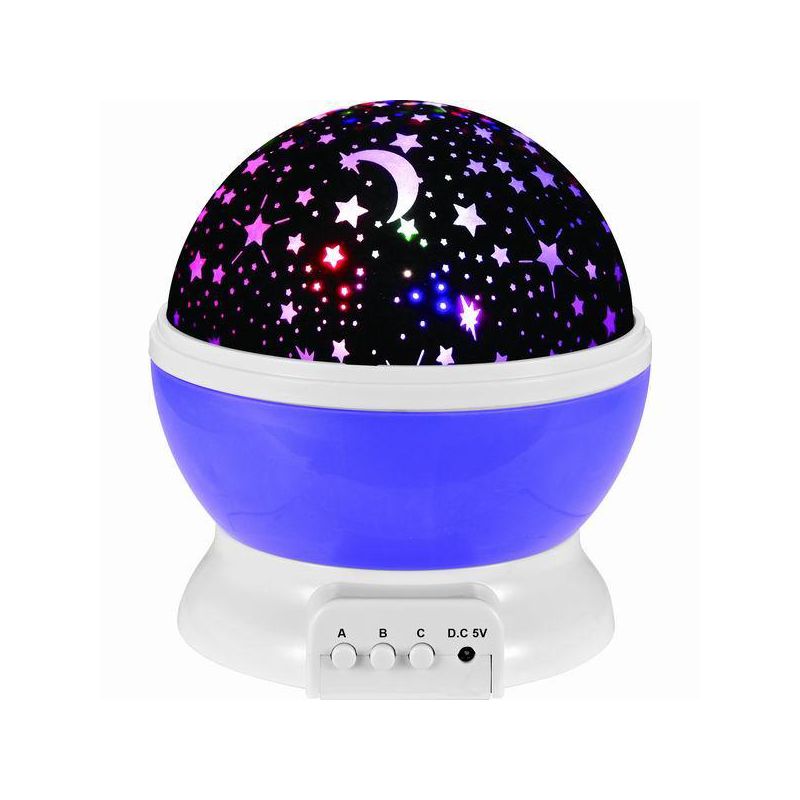 Link Night Light Projection Lamp, 360 Degree Rotating Moon And Stars Night Projector Turn Any Room Into A Far Out Galaxy To Explore, 1 of 6