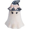 Transpac Dolomite Pearlized Ghost Bow Tie Salt and Pepper Shakers Ceramic Halloween Decor for Festive Dining - 4 of 4