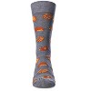 Memoi Men's Tasty Cookies Bamboo Blend Novelty Crew Sock Med Gray Heather 10-13 - 2 of 4