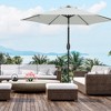 LOVMOR 7.5ft * 7.5ft Patio Umbrella with Crank and Push Button Tilt,Red - 4 of 4