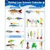 Aoibox Fishing Lure Advent Calendar 2025 24 Piece Christmas Countdown Kit for Men Teens Boys Includes Swimbaits Crankbaits Spinnerbaits - 2 of 4