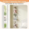 upsimples 7-Tier Floating Wall Shelf, White Wall Mounted Display and Storage Shelf, Decorative Shelves for Bedroom, Living Room, and Office - 3 of 4