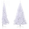 Aghana Digitals 6ft White Half Christmas Tree - Space-Saving PVC with Stand, 465 Tips, - 4 of 4