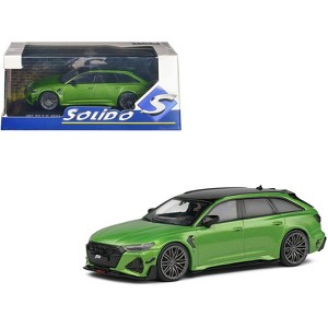 2022 Audi ABT RS 6-R Java Green Metallic with Black Top 1/43 Diecast Model Car by Solido - 1 of 4