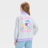 Girls' Hello Kitty & Friends Elevated 1/4 Zip Sweatshirt - Heather Gray - 3 of 4