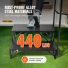 VEVOR RV Steps, 2-Step RV Stairs, 440 LBS Load Capacity, Thickened Carbon Steel, With Handrail, Non-Slip Steps for Safe Entry and Exit, Black - 4 of 4