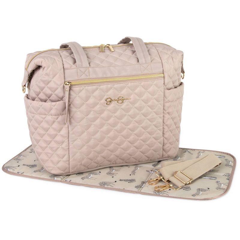Jessica Simpson Quilted Tote - Taupe, 2 of 11