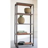 79.5" Tall Reclaimed Wood and Iron Display Shelf by Kalalou - 2 of 3