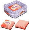 Touchdog Polka-Striped Designer Premium Squared Dog Bed - 2 of 2