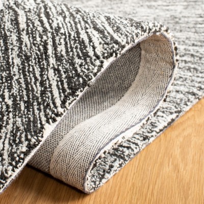 Gray Hand-Tufted Wool 6' x 9' Area Rug
