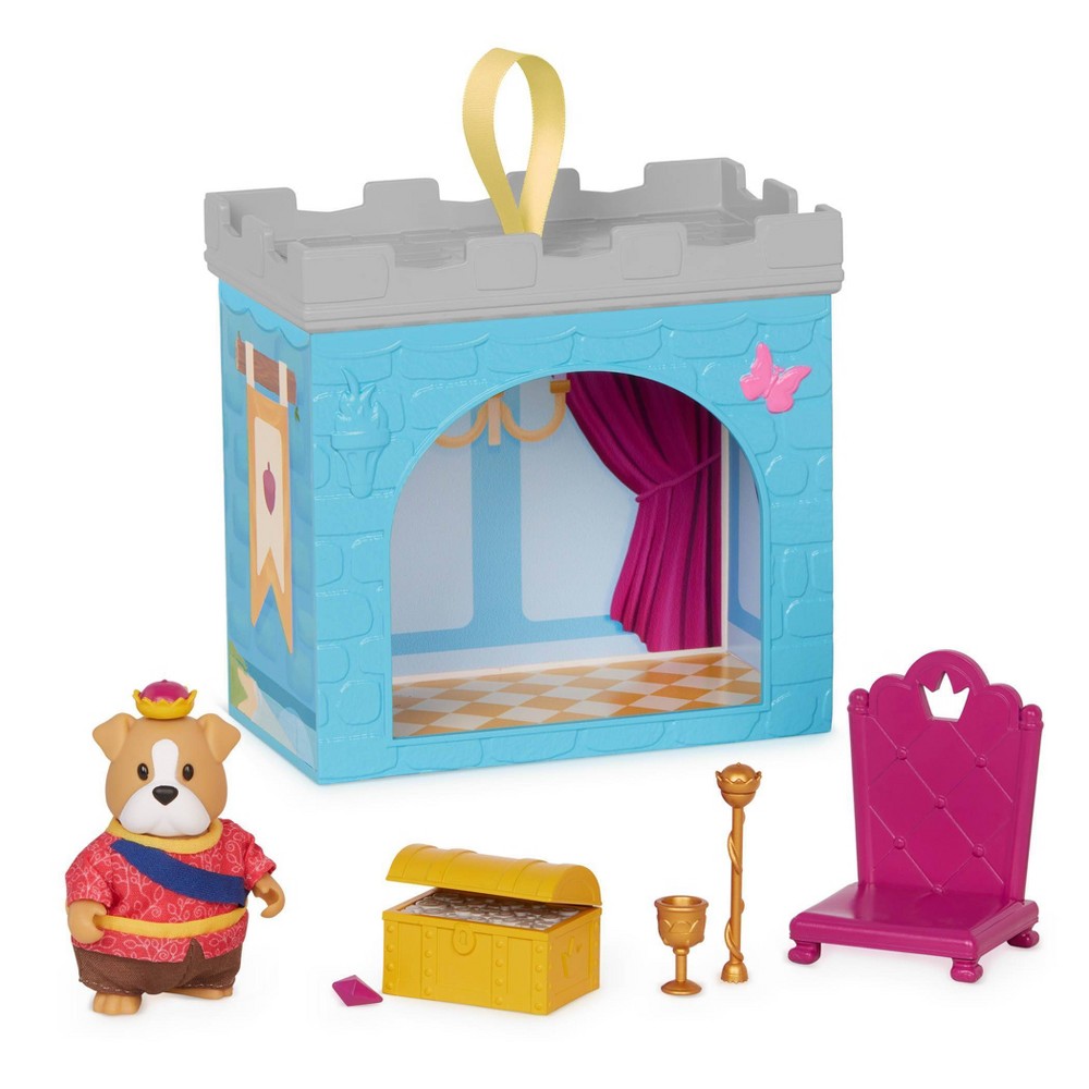 Photos - Doll Accessories Li'l Woodzeez Castle Room King's Castle Throne Room Playset 