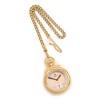 Black Bow Jewelry Charles Hubert Gold Finish Champagne Dial Open Face Pocket Watch - 3 of 4