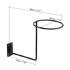 Unique Bargains Metal Rust-proof Durable Wall Mount Helmet Holder 2 Pcs - 2 of 4