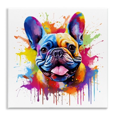 Stupell Industries French Bulldog Modern Splash, 12" x 12"