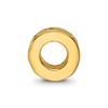 Black Bow Jewelry 14k Yellow Gold Plated Sterling Silver X Spacer Bead Charm - 2 of 4