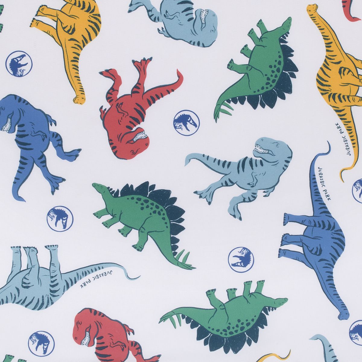 NoJo Universal Jurassic World Wild and Free Blue, Green, and Yellow Dinosaur Preschool Nap Pad Sheet - thumbnail 3