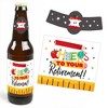 Big Dot of Happiness Teacher Retirement - Happy Retirement Party Decorations for Women and Men - 6 Beer Bottle Label Stickers and 1 Carrier - 3 of 4