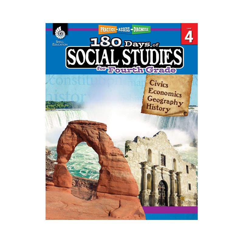 180 Days of Social Studies for Fourth Grade - (180 Days of Practice) by  Marla Tomlinson & Gita Wassmer & Margaret Williamson (Paperback), 1 of 2