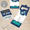 Big Dot of Happiness Blast Off to Outer Space - DIY Assorted Rocket Ship Baby Shower or Birthday Cash Holder Gift - Funny Money Cards - Set of 6 - 2 of 4