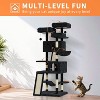 66" Multi-Level Cat Tree w/Sisal Scratching Posts, Condos, Hammock & Perch – Durable Tower for Multiple Cats - 2 of 4