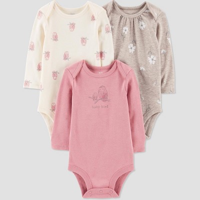 Carter's Just One You® Baby Girls' 3pk Owl Bodysuit - Pink 3M