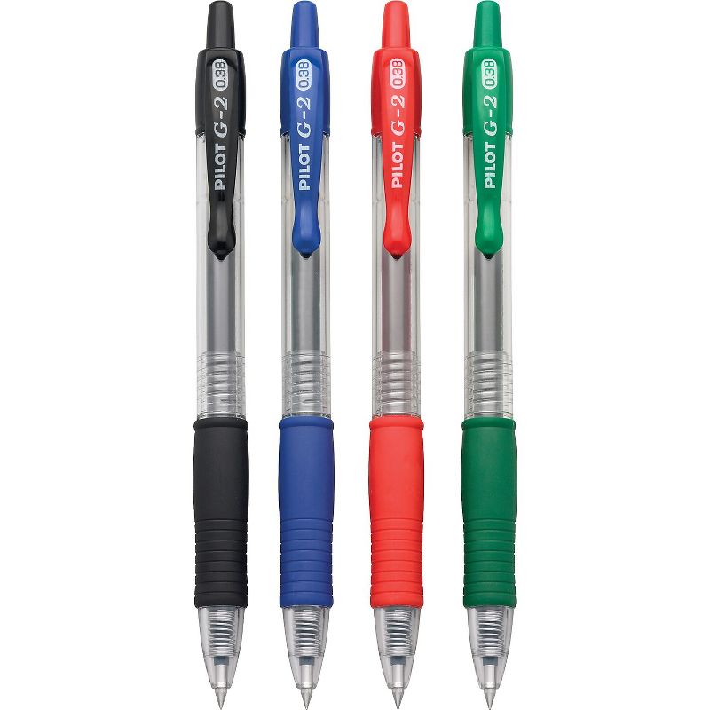 Pilot G2 Retractable Gel Pens Ultra Fine Point Assorted Ink 912181, 2 of 5