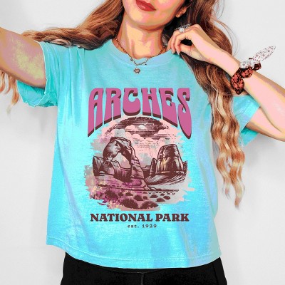 Simply Sage Market Arches National Park EST. 1929 Boxy Crop Top