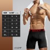 Rocky Men's Boxer Briefs 9", 2 PACK, 4-Way High Performance Pouch Underwear, Tagless - 4 of 4