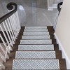 SussexHome Sisal Design Cotton Anti-Slip Stair Treads, 9” X 28“ - 2 of 4