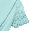 Lands' End Kids Flutter Eyelet Sleeve Top - 3 of 3