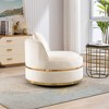 KTMBDW Swivel Accent Chair,  Velvet Upholstered Barrel Chair with Seat Cushion for Living Room, Bedroom, Office, Apartment - 4 of 4