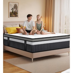 Memory Foam Mattress in a Box, 14inch King Size Mattress for Cool Sleep & Pressure Relief, Medium Firm - 1 of 4