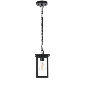 Elegant Lighting Venango 6 Inch Outdoor Pendant in Black - 1 of 4