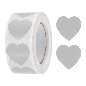 Unique Bargains Self-Adhesive Heart-Shaped Decorations Sticker for Envelope Wedding 500 Pcs - 1 of 4