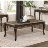 51" Marble Top Traditional Cocktail Table with Cabriole Legs and Decorative Apron, Elegant Accent for Living Room or Lounge - 4 of 4