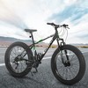 YONWAY 26 Inch Fat Tire Bike, Full Shimano 21 Speed Mountain Bike, Dual Disc Brake, Carbon Steel Frame, Front Suspension for Adult/Youth - 2 of 4