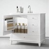 36-Inch Freestanding Bathroom Vanity with Ceramic Sink, Soft-Close Drawers, Side Cabinet Storage,Single Sink Vanity - 2 of 4