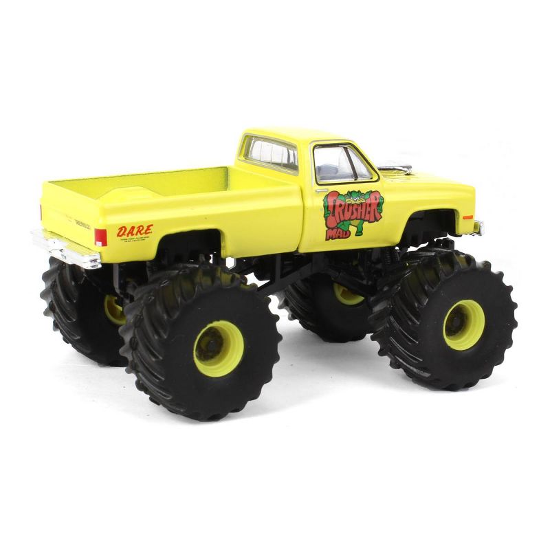 Greenlight 1/64 1987 Chevy Silverado Monster Truck, Mad Crusher, Kings of Crunch 10 49100-C, 3 of 6