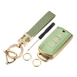 Unique Bargains 3-Button TPU Remote Keyless Key Fob Cover Kit for Mitsubishi Outlander - 1 of 4