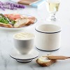 Butter Bell® Crock - Le Bistro French Café Ceramic Butter Keeper, Black & White Butter Dish for Spreadable Butter Without Refrigeration - 2 of 4